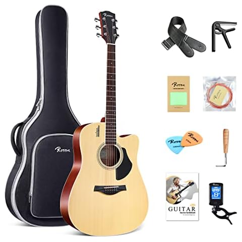 Rosen 41-Inch Solid Top Acoustic Guitar Bundle Cover