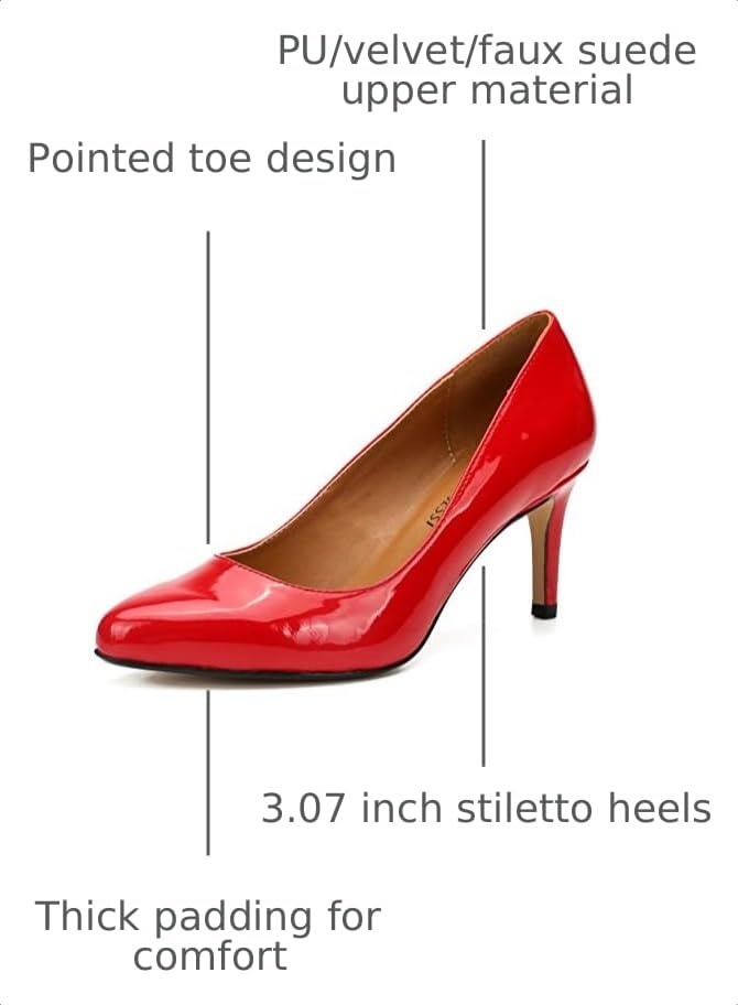 Image of Unisex Men's Women's Classic Mid Kitten Heel Pumps
