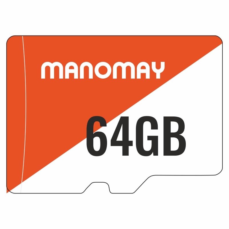 Image of Manomay 64GB Micro Memory Card, High Speed Storage Card for Smartphones, Tablets, Cameras (64 GB)