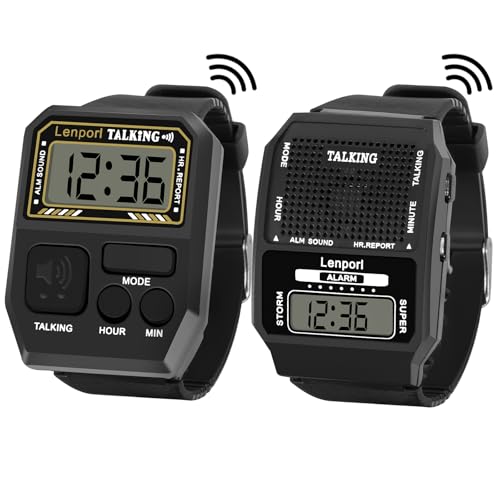 Lenporl Talking Watch 2 Pack, English Talking Watches for...
