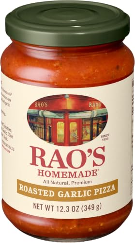 Image of Rao's Homemade Roasted Garlic Pizza Sauce Made with Italian Tomatoes, 12.3 oz (Pack of 6)