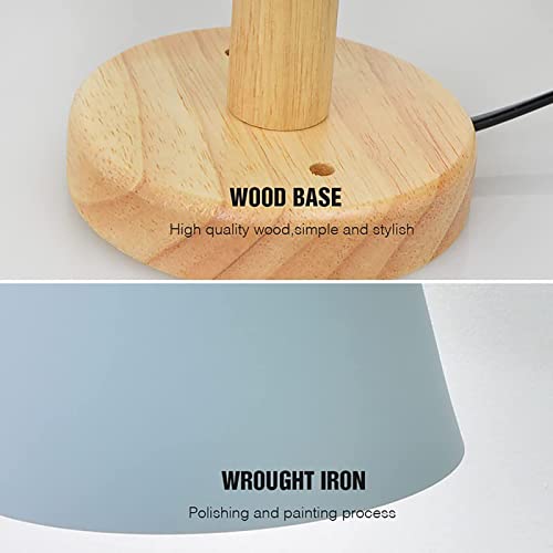 Lampada Da Parete Con Interruttore A Fune Rotazione Libera Di 350° Lampada Da Comodino Macaron Vintage Moderna E27 Lampada Da Parete In Legno Adatto Per Soggiorno E Camera Da Letto(Cenere) - Illuminazione - Immagine 5