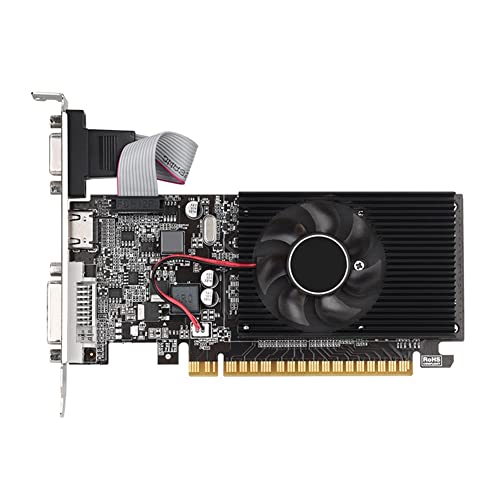 iFutniew GT210 1GB GDDR3 64Bit Scheda Grafica PCle X16 2.0 DVI-D+VGA+HD GPU Computer Desktop