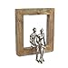 Moritz Skulptur "Gemeinsam" Aus Mangoholz – 22x3x25cm, Wanddekoration