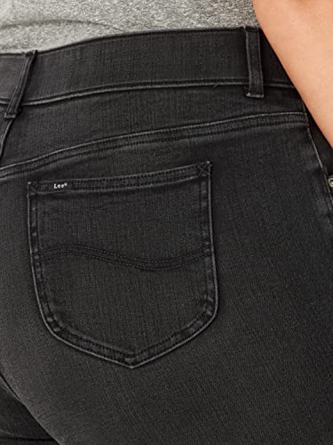Lee Women's Plus Size Ultra Lux Mid-Rise Slim Fit Straight Leg Jean4