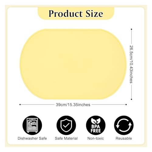Napperons portables silicone réutilisables souples pour table cuisine - 4