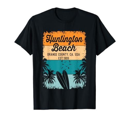 Retro Huntington Beach Orange County OC California T-Shirt