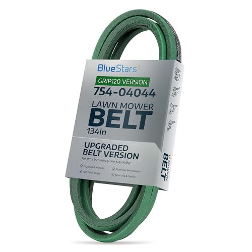 Image of [Upgraded Grip120] BlueStars 754-04044 Deck Belt MTD 954-04044A 1 /2 inch x 134 inch | Deck Belt for Cub Cadet RZT 50 Z Force S 48 Troy Bilt Mustang XP 50 Craftsman ZTL7000 754-04044A 954-04044 Aramid Cord