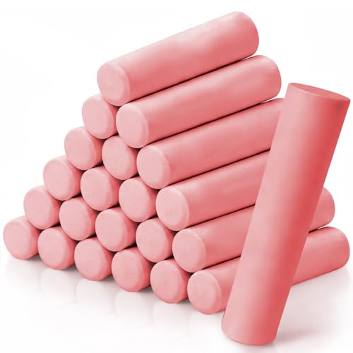 Affrolling 72 Pack Railroad Crayon Chalk Roof Mark Chalk Bulk Industrial Wax Marker Temporary Marks for Railroad Roof Gutters Siding Windows (Red)