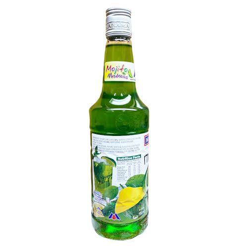Image of Manama Lime and Mint Mojito Syrup | Mixer for Mocktails, Cocktails, Drinks, Juices, Beverages | Non Alcoholic Mix 750ML Bottle