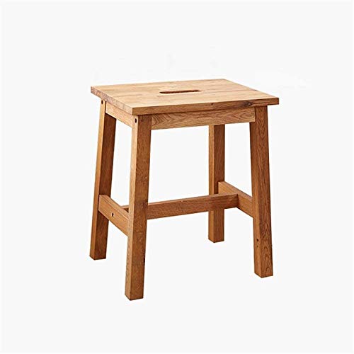 FALIYORS Portable Step Stool Step Stool Solid Oak, Handmade Footstool for Kitchen, Bedroom, Living Room, Or Bathroom/Natural/14.2X11.02X17Inches
