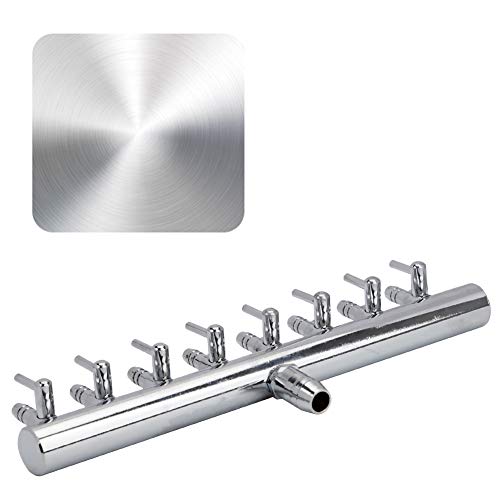 Image of Pawfly 8-Way Aquarium Air Flow Control Lever Valve Chromium Copper Distributor Fish Tank Splitter Pump Accessories