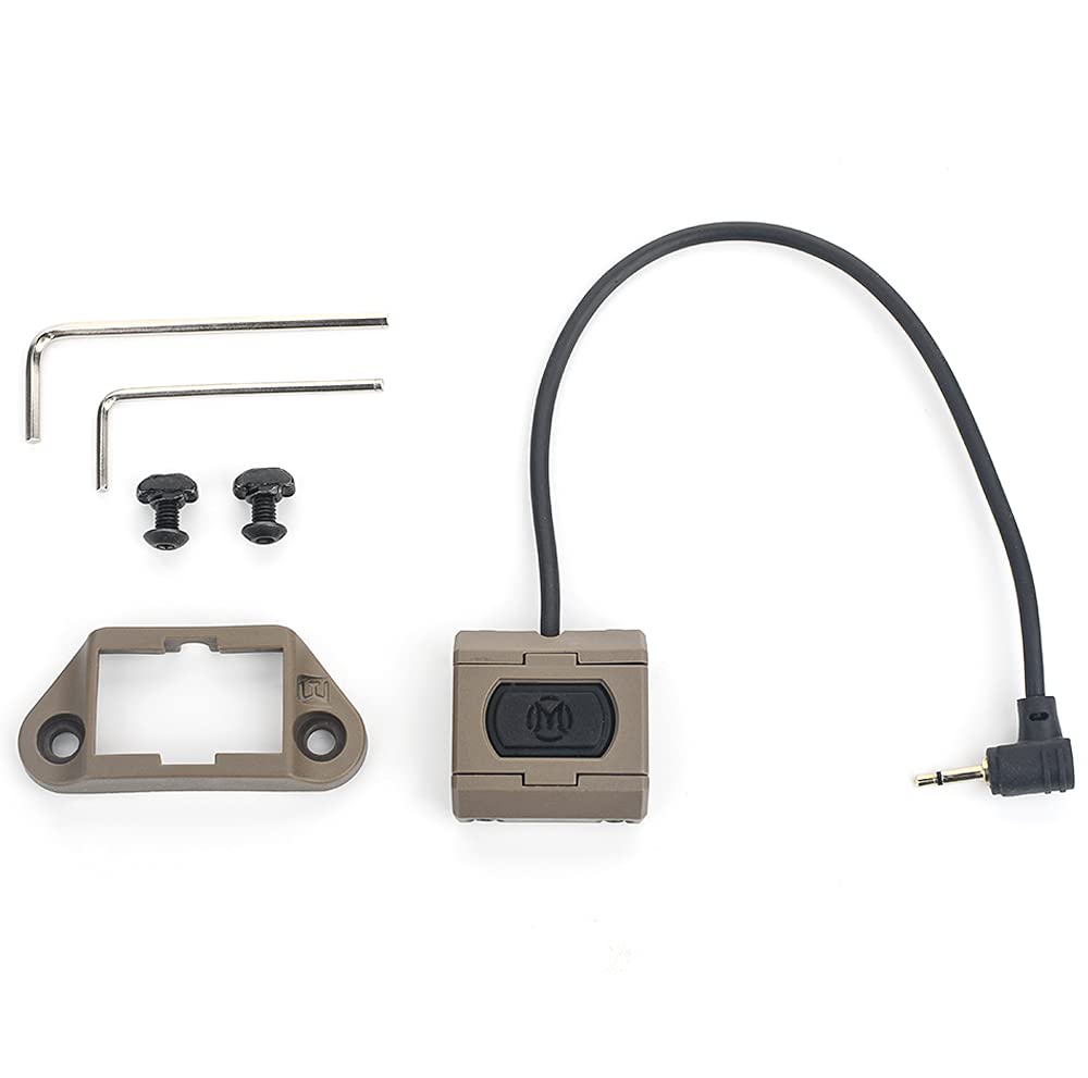 2.5MM Plug for Tactical PEQ DBAL M3X,Remote Pressure Switch Portable Control Switch (DE)