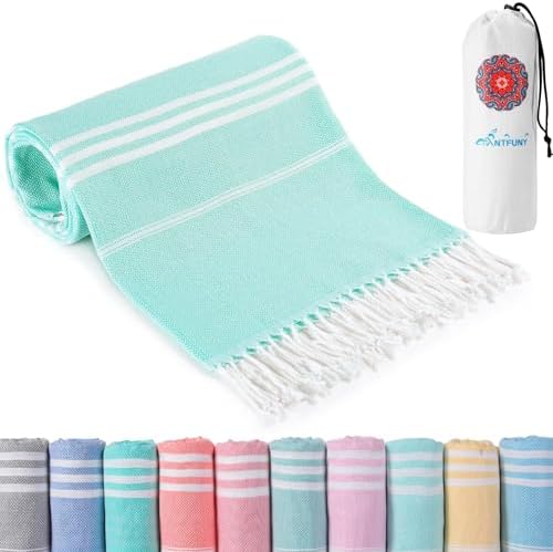 Turkish Beach Towels Vacation Essentials Quick Dry Sand Free Oversized Bath Pool Swim Towel Extra Large XL Blanket Adult Travel Cruise Accessories Must Haves Clearance Stuff Necessities