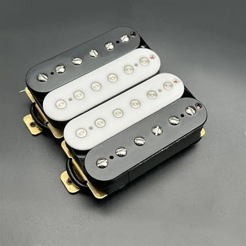 エレキギターピックアップ ハムバッカー エレキギター コイルスプリットピックアップ ハムバッカー デュアルコイルピックアップ 4導体ケーブル N-7.5K/B-15K 出力(Set I)
