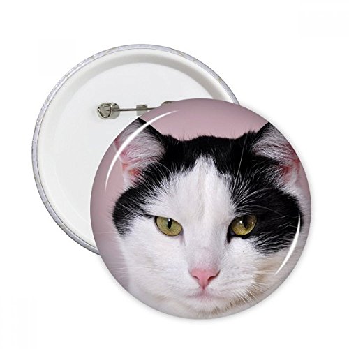 Badge Tuxedo Billicat broches rondes pour raviver un vêtement uni avec ce lot de 5 pièces S