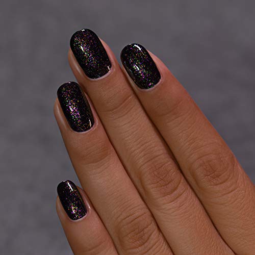 Image of ILNP Cursed - Festive Black Shimmer Nail Polish