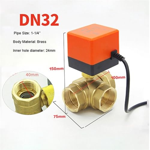 Vanne motorisée 3 voies pour automatiser circuit eau 1-1/2"