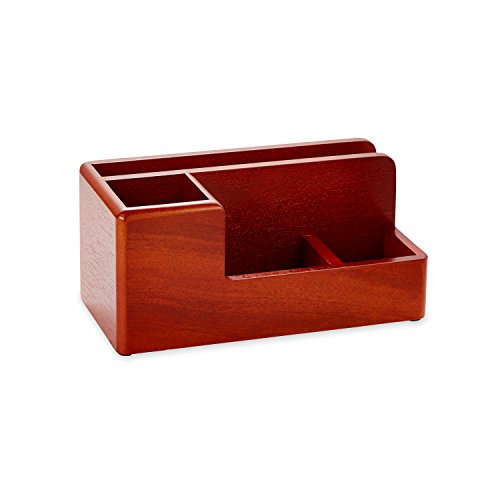 Rolodex 1734648 an Elegant Warm Metropolitan Look. Desk Organizer, Mahogany
