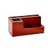 Rolodex 1734648 An Elegant Warm Metropolitan Look. Desk Organizer, Mahogany