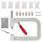 Trimming Shop Genagelte manuelle Perle Maschine kein Loch Perlen Befestigung Handdruck Werkzeug DIY Kit für Perlen, Reparatur & Dekoration Kleidung Taschen Hut Handwerk