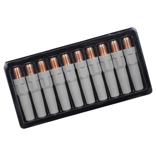 10Pcs Welding Tips 40mm Nozzle Tip 0.8mm 1.0mm 1.2mm Welding Torch Welding Tool Parts Equipment