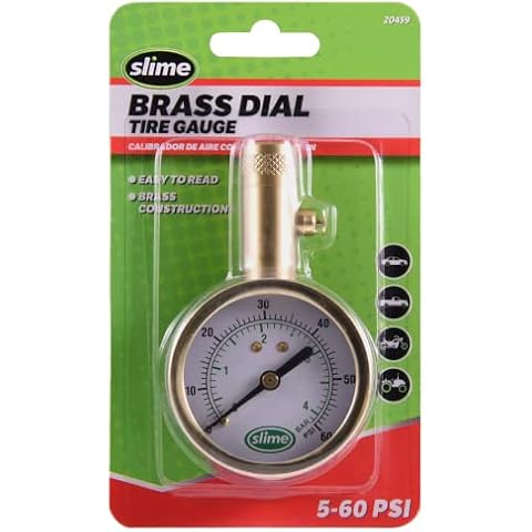 Slime 20459 Brass Tire Pressure Gauge Cover