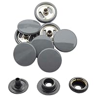 WedDecor Bottoni Automatici A Pressione In Metallo, 15 Mm, 4 Parti, Senza Nichel, Per Pelle, Giacche, Borse, Jeans, Confezione Da 10 - 3