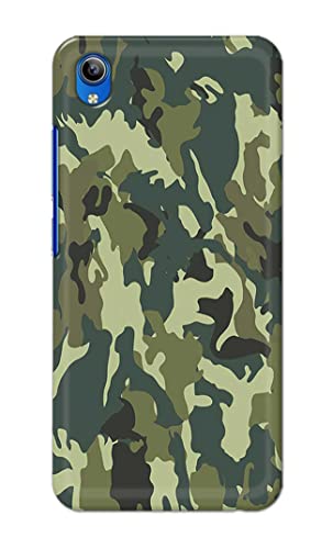 Image of Printed Hard Back Cover Case for Vivo Y91i | Vivo Y90 | Vivo Y91C Back Cover (Green Army Camouflage) -1803
