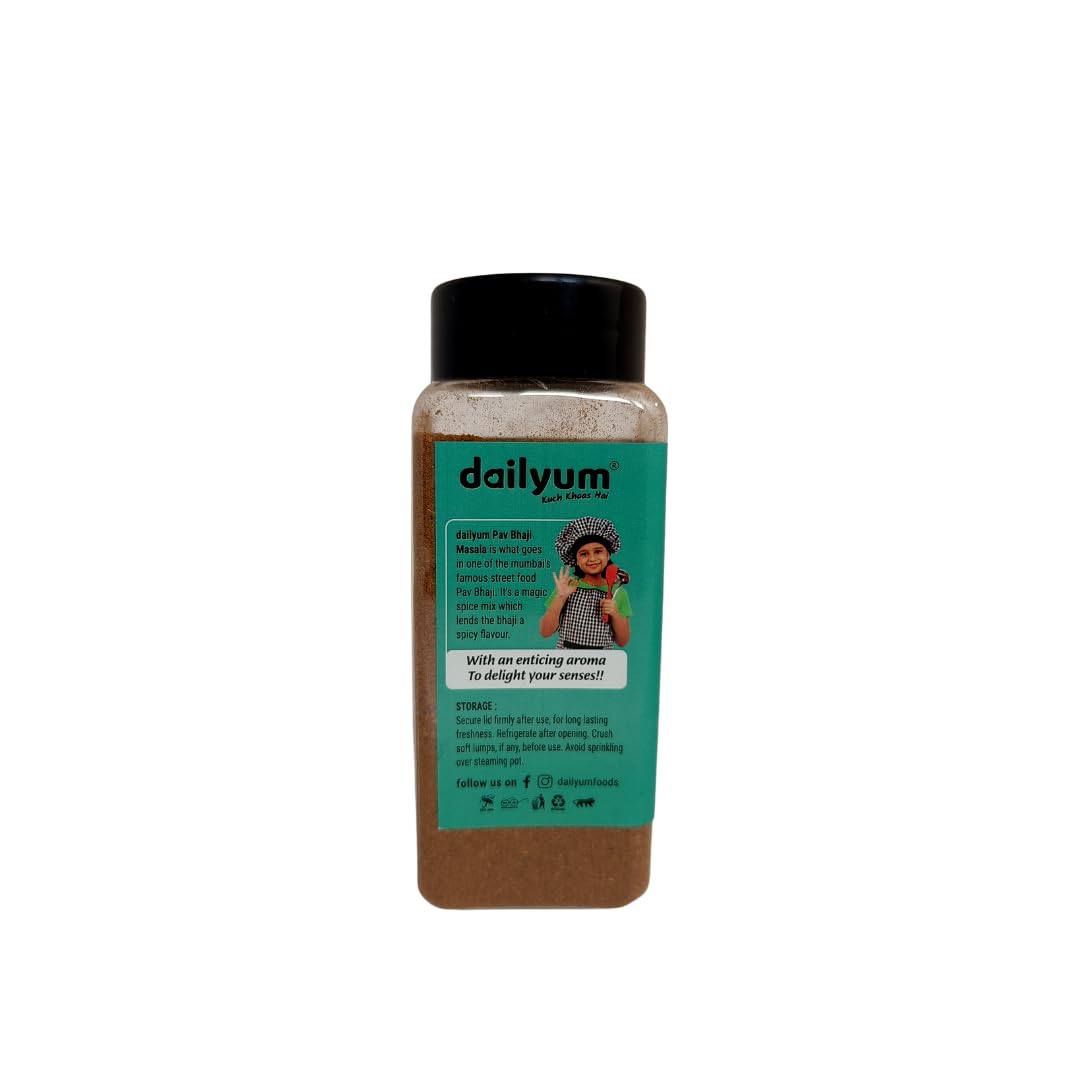 Dailyum Jain Pav Bhaji Masala | Preservative Free | Ready to Cook | Spice Mix | Easy to Cook | Pack of 4 | 80 Gram Each 2
