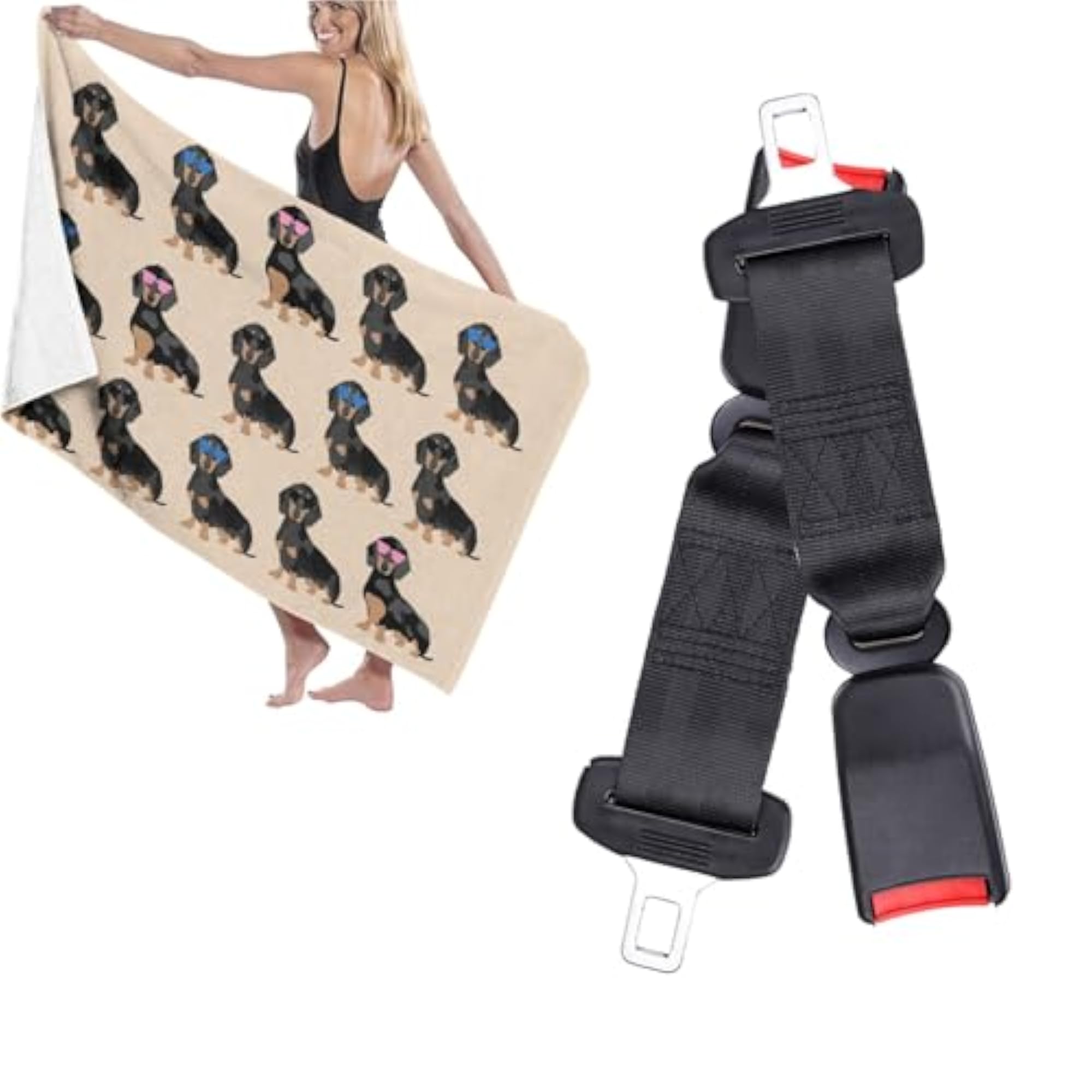 Dachshund Beach Towel, Microfiber Super Absorbent