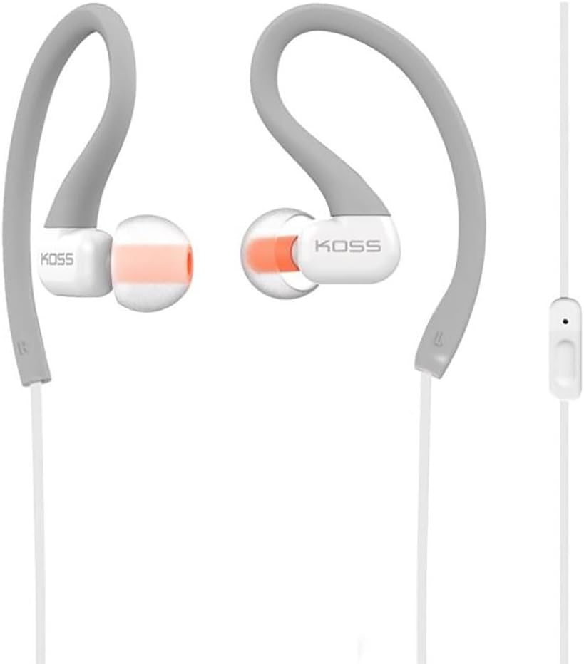KSC32i GRY Sport Clip Headphones, Grey