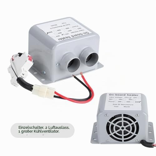 Elektro-Autoheizung, 12V 800W 2-Loch-Winterheizung Hocheffiziente Sicherheitsabtauentfernung für Camping, Glas Abtauen
