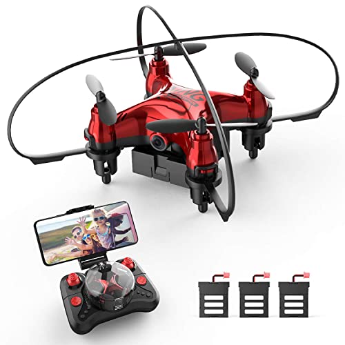 HT00 Mini-Drohne mit 72 0p FPV. Kamera for Kinderanfänger faltbar Rc Nano Quadcopter mit App Control Gesture Control 3D…