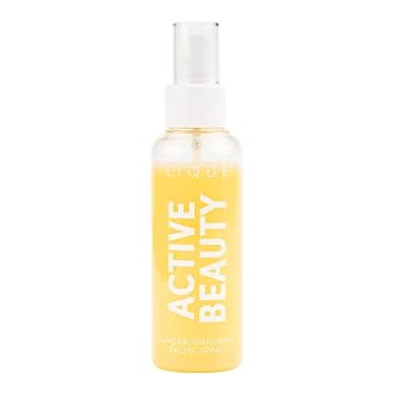 LIQUE Active Ginger Mandarin After Action Facial Spray, Revive & Replenish Tired Skin with Cooling, Refreshing Mist, 3.4 Fl Oz.