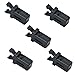Froiny 5pcs Poubelle Peut Verrouiller en Plastique Interrupteur Auto-Verrouillage Capture De Rechange Compatible Tactile Clip De Réparation De Loquet, Noir
