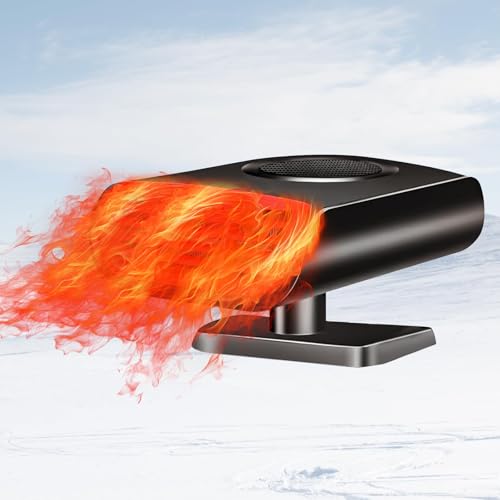 Car Heater, 12V 150W 2026 Upgrade 2-in-1 Portable Defroster & Defogger, Fast Heating & Cooling Fan for Windshield, Plugs into Cigarette Lighter for Car, Truck, RV