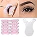 Produktbild Kalolary Silikon Wimpern Perming Lockenwickler Schild Pads Wimpernlifting Tool für Make-Up Wimpern Perms Wimpernlifting(1 Mini Y Form Wimpern Pinsel + 5 Paar Wimpern Silikon Pads)