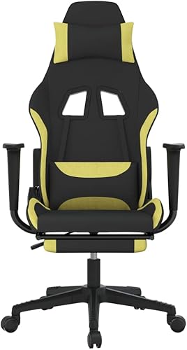 Miniatura 3 de loibinfen Silla de juegos con reposapiés, silla de oficina ergonómica, silla de computadora con reposapiés y soporte lumbar, silla de juego de