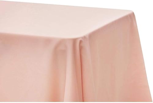 Lamour - Mantel de satén 898 x 1520in rectangular oblongo  rubor y oro rosa  1 unidad