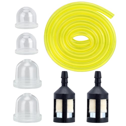 Hipa 530069216 Fuel Line Hose for Poulan St-ihl Echo Craftsman Husqvrna Homelite String Trimmer Weedeater Leaf Blower Engine Parts Replaces Zama ZF-1 Ryobi Fuel Filter WALBR Primer Bulb 188-12 188-13
