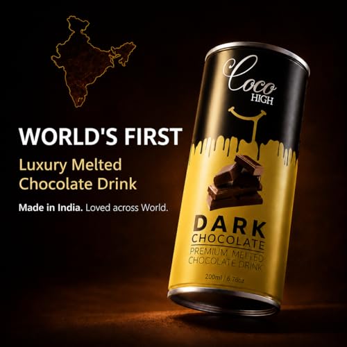 Image of CocoHigh Dark Chocolate Drink 600ml (3 x 200ml) | Luxury Creamy Chocolate Milkshake | Ready-to-Drink Milkshake Made with Real Chocolte | | No Added Preservatives