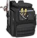 BlesMaller Mochila de Pesca con Soporte para Cañas de Pescar de 45L, impermeable, Mochila para Pesca, Senderismo, Camping, Trekking (Negro)
