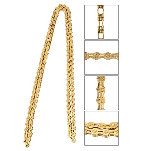 Bike Chain, Hollow Ultralight Design 9 Speed Chain 116 Links for Cyclists Road Mountain Bikes - Image 4