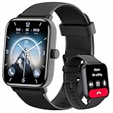 Smart Watch for Men Women (Answer/Make Call), Alexa Smartwatch Compatible with Android iOS, Fitness Tracker with Heart Rate SpO2 Sleep Monitor, 1.8'' HD DIY Dial Waterproof Watch with Bluetooth Call