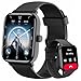Smart Watch for Men Women (Answer/Make Call), Alexa Smartwatch Compatible with Android iOS, Fitness Tracker with Heart Rate SpO2 Sleep Monitor, 1.8'' HD DIY Dial Waterproof Watch with Bluetooth Call
