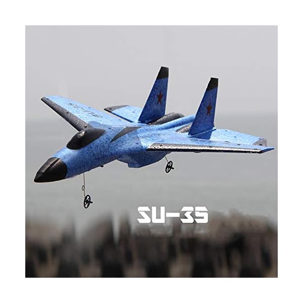 RC Flugzeug Für Erwachsene Und Kinder - 2.4G 2CH Ferngesteuerte Flugzeuge - Ferngesteuertes Kampfjet-Flugzeug Bereit Zum Fliegen - Einfach Zu Fliegendes RC-Segelflugzeug Für Kinder Und Anfänger – Bild 3