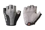 CATEYE - Classic Reflective Short Finger Cycling Gloves (Gray, Large)
