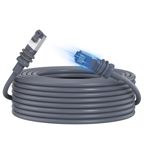 Anautin 150ft Starlink Gen 3 Cable - 6.5/75/100/150ft High-Speed Weatherproof Starlink Standard Actuated Generation 3 Replacement Extension Cord for SpaceX Star Link V3 Dish, Grey