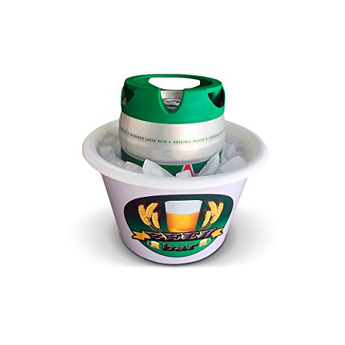 Cooler Portátil Á Gelo Para Barril 5L - Branco